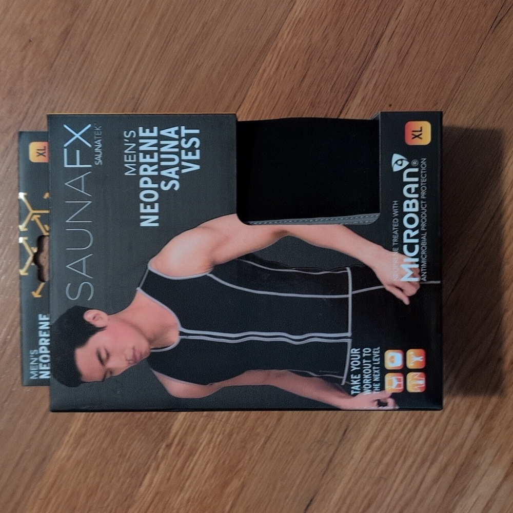 Men's Black Neoprene Sauna Vest